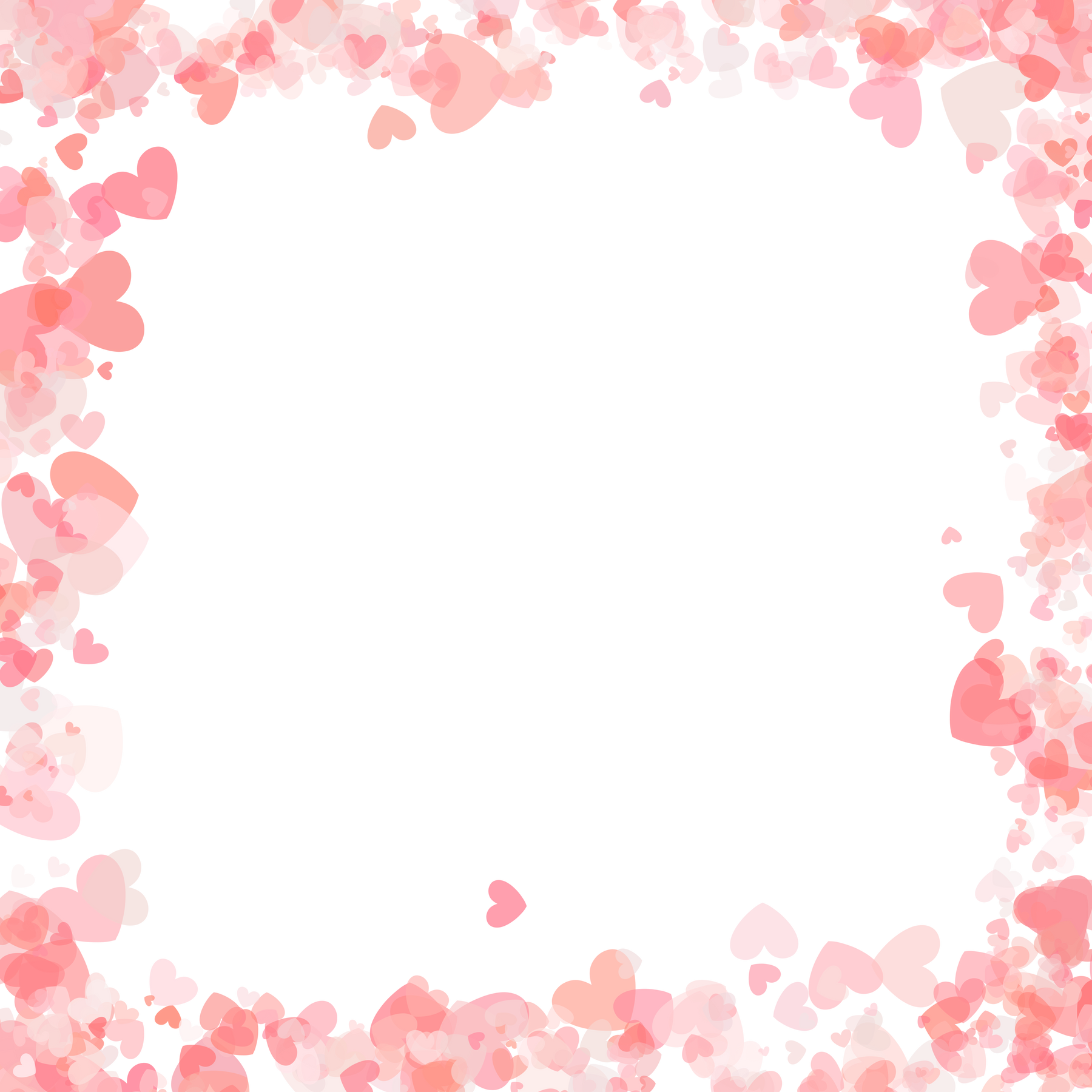 Scattered Hearts Frame